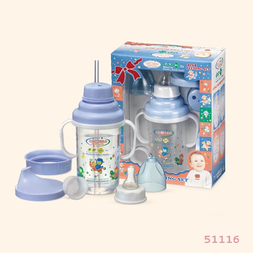 Cup 4 in 1 with straw 240 ml