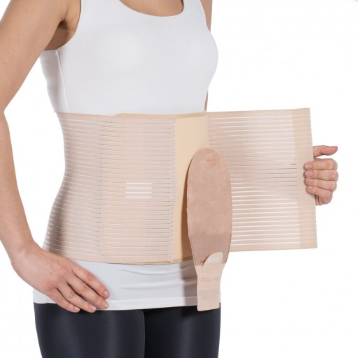 SL 242 Postoperative belt with Velcro with a hole for calostomy